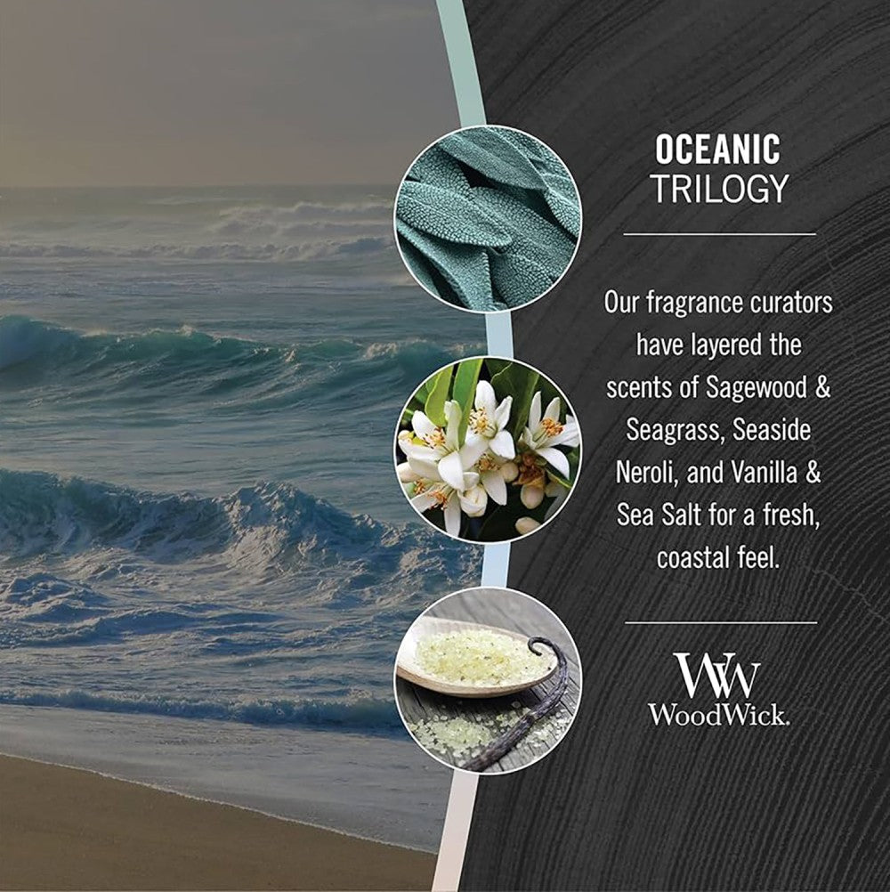 Woodwick Large Candle - Oceanic Trilogy