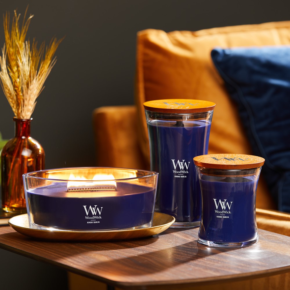 Woodwick Large Candle- Hinoki Dahlia
