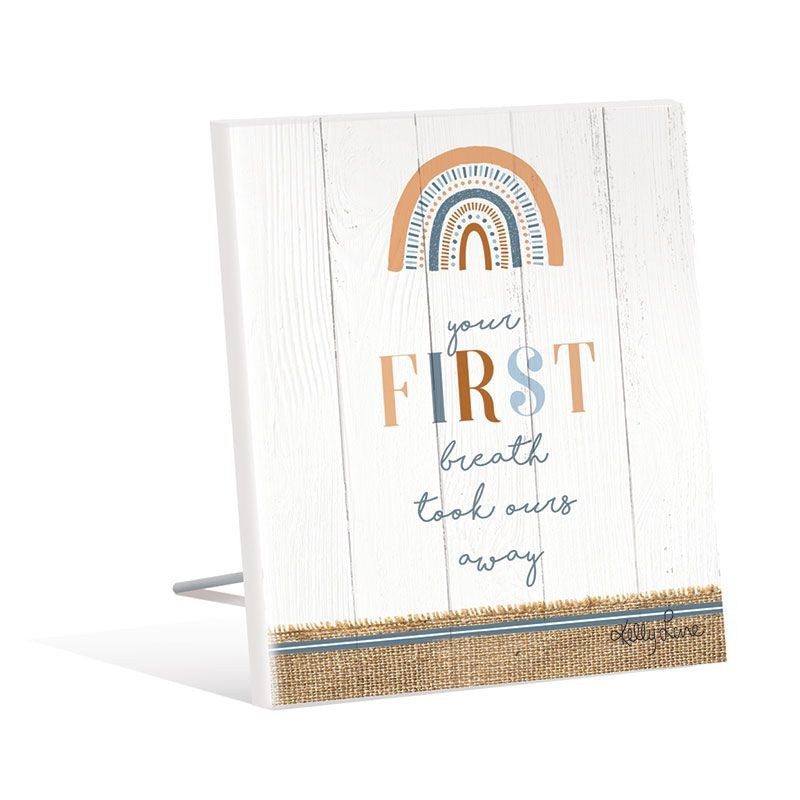 Oh Baby Boy First Sentiment Plaque