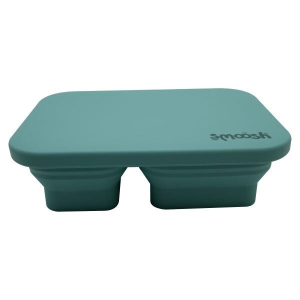 Smoosh Teal Silicone Collapsible Lunch Box