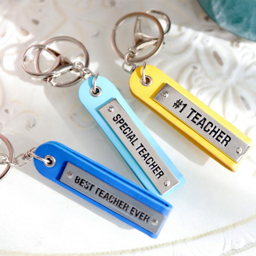 Teacher #1 Teacher Keychain