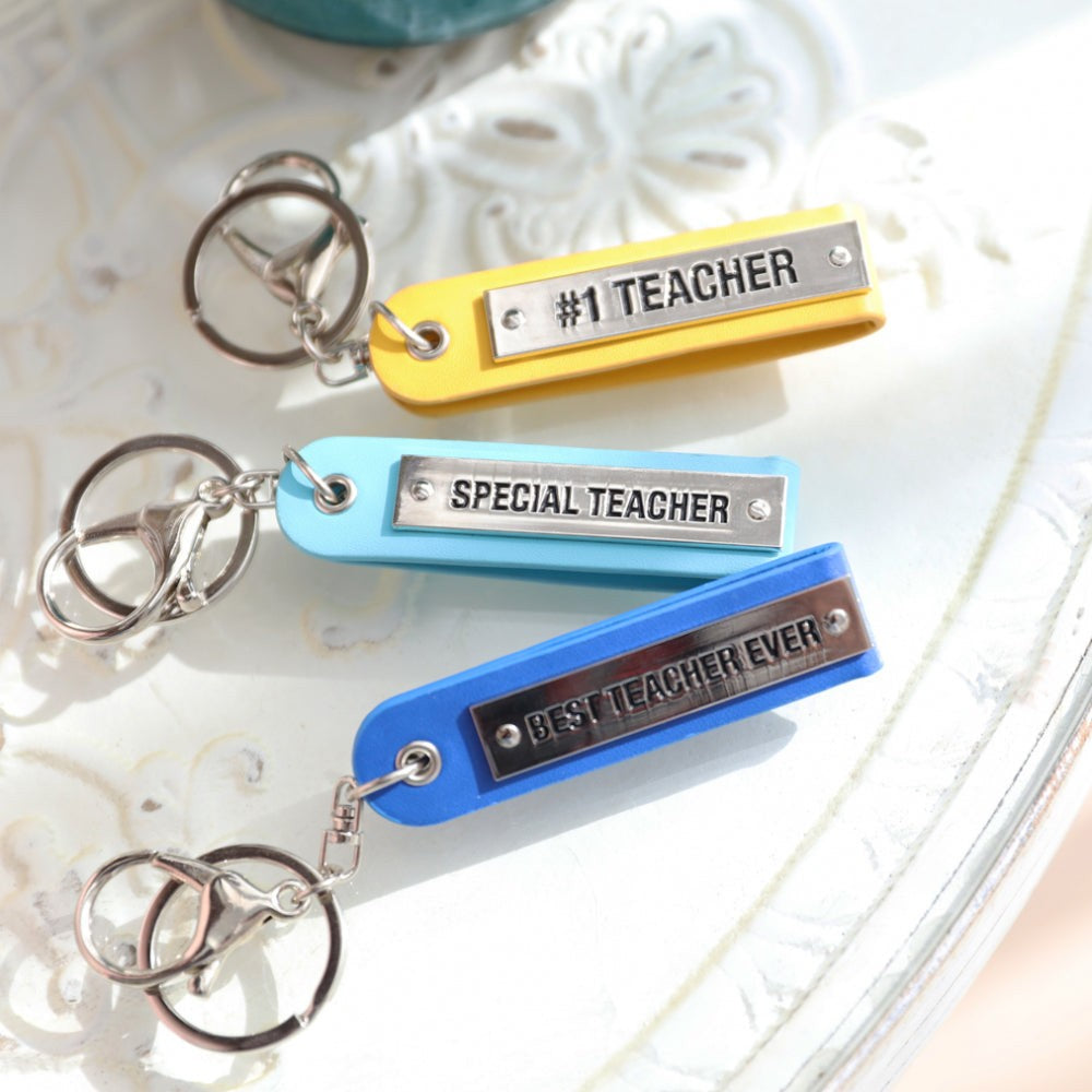 Teacher #1 Teacher Keychain