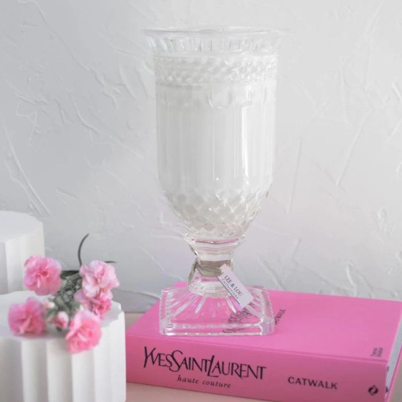 Lee & Lou Crystal Vase Candle - Retreat