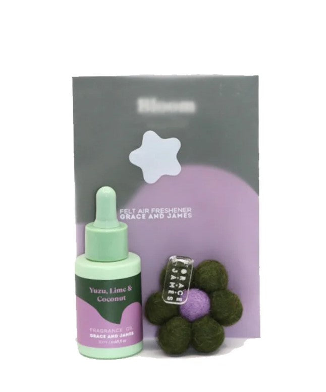 Grace & James - Yuzu, Lime & Coconut - Felt Air Freshener