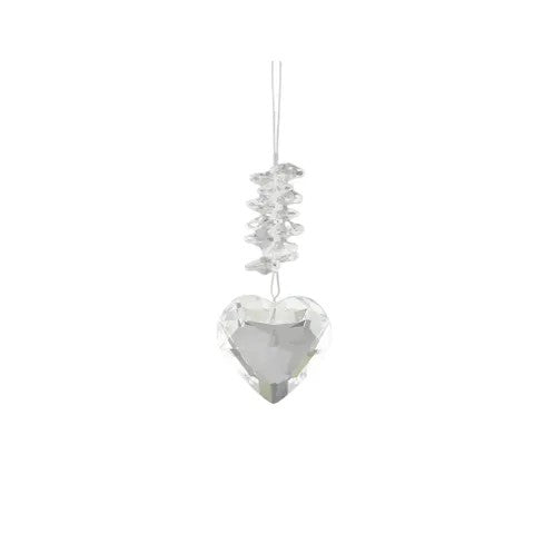 Crystal Drop Hanger Glass 16cm Clear