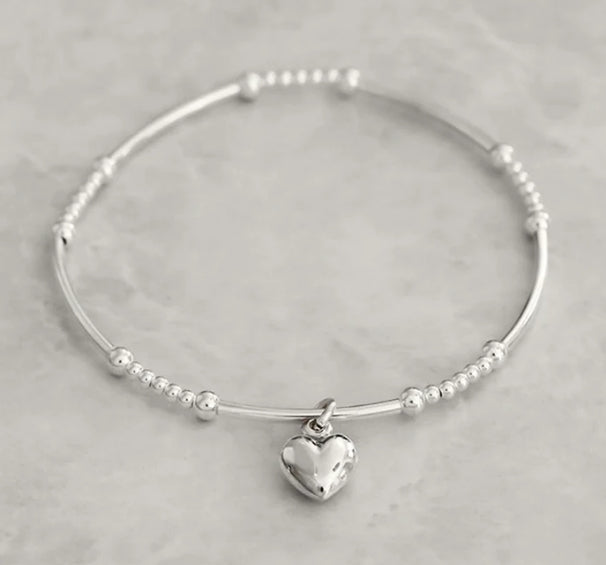 Petals- 5 Bar Heart Bracelet