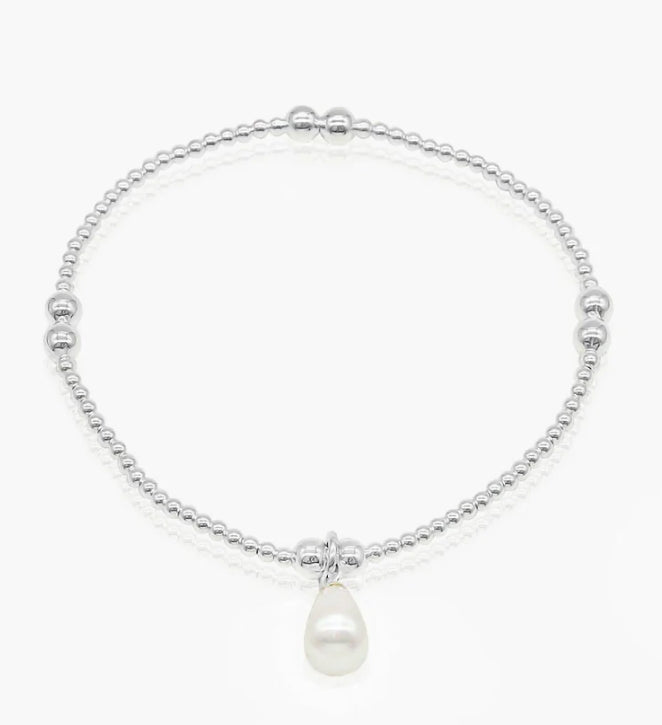Petals- Pearl Drop Bracelet