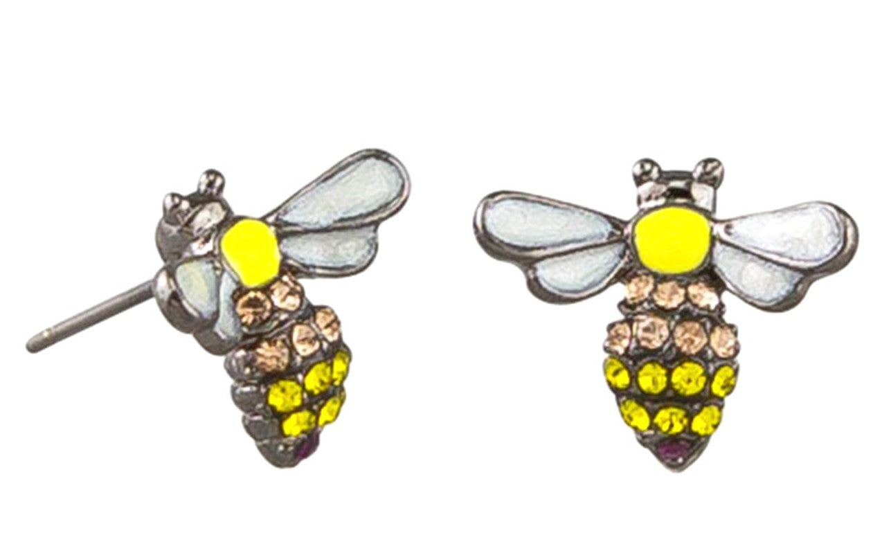 Tiger Tree - Busy Bee Yellow Earrings
