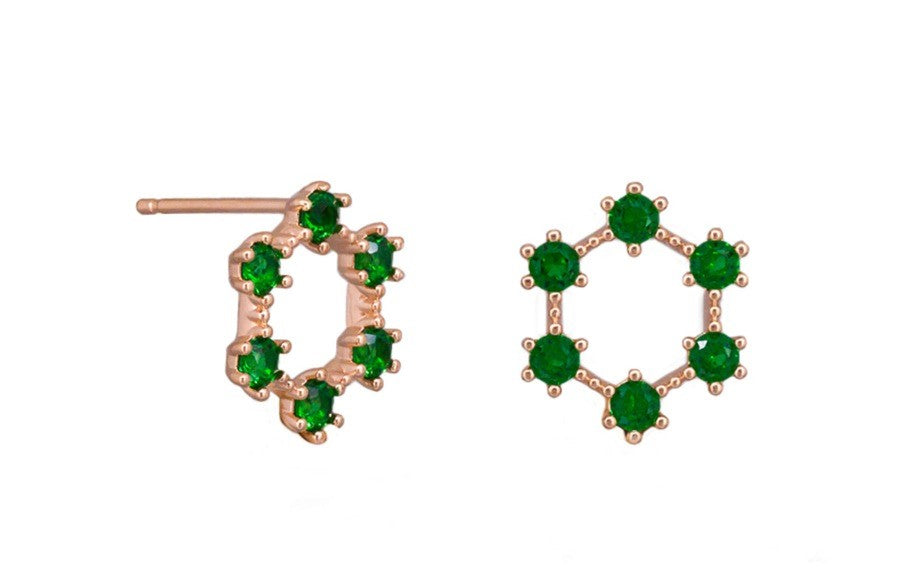 Emerald Festoon Earrings