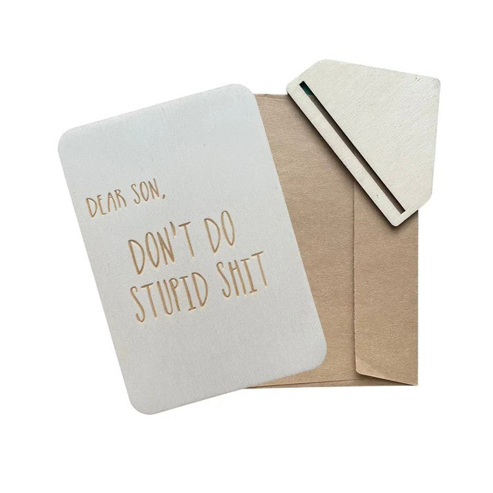 Keep Cards - Dear Son Dont Do Stupid Shit