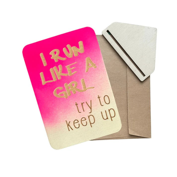 Keep Cards - I Run Like A Girl
