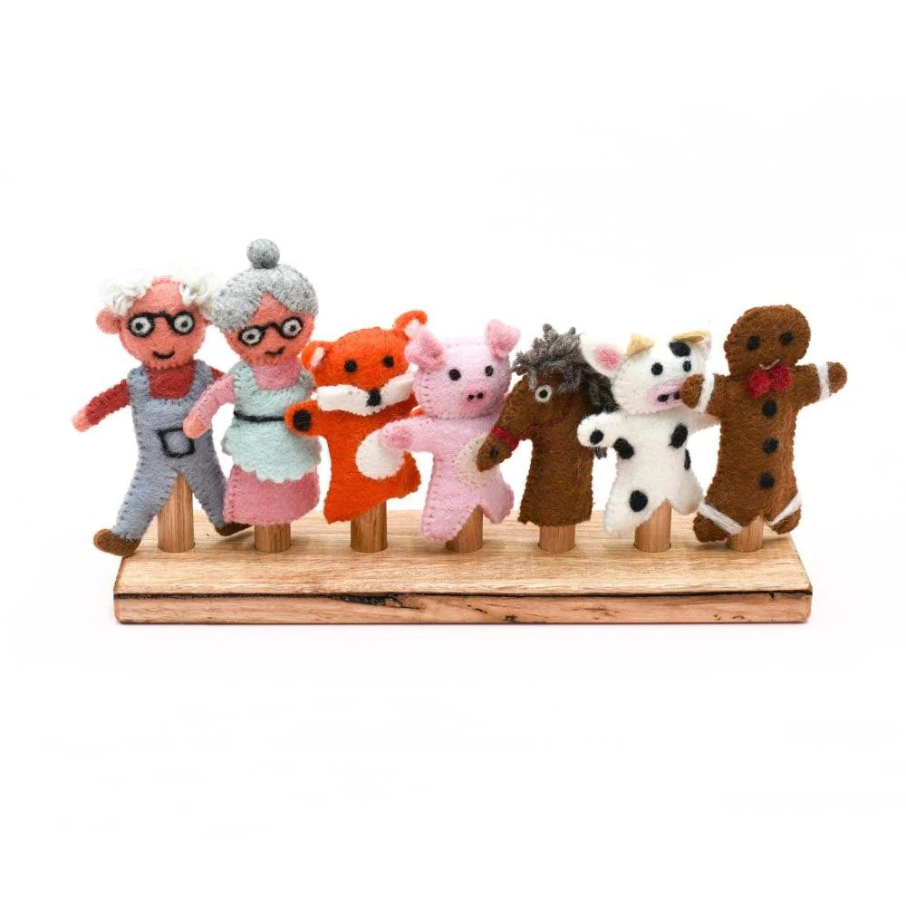 Finger Puppet Set - The Gingerbread Man