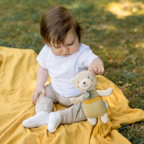Baby Fehn Natural Musical Bear Hanging Toy