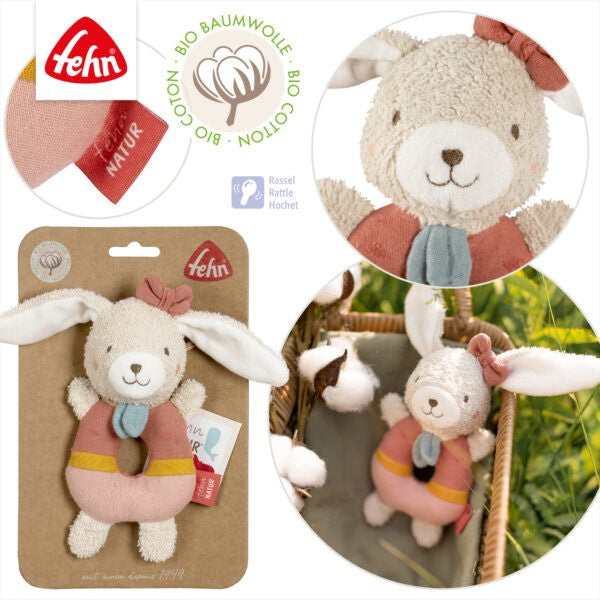 Baby Fehn Soft Ring Rattle Hare