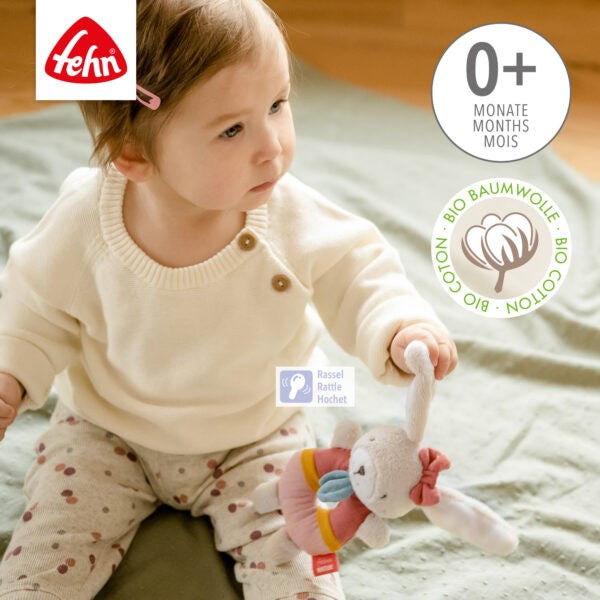 Baby Fehn Soft Ring Rattle Hare