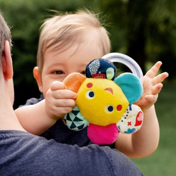 Baby Fehn Rattle Ring Flower