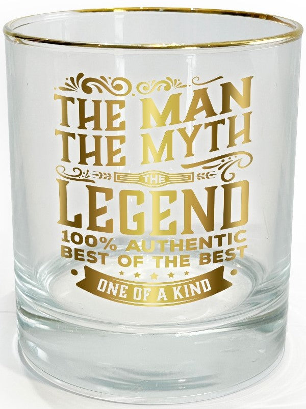 Legend Glass Tumbler The Man