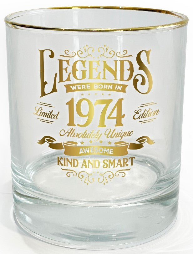 Legend Glass Tumbler 1974