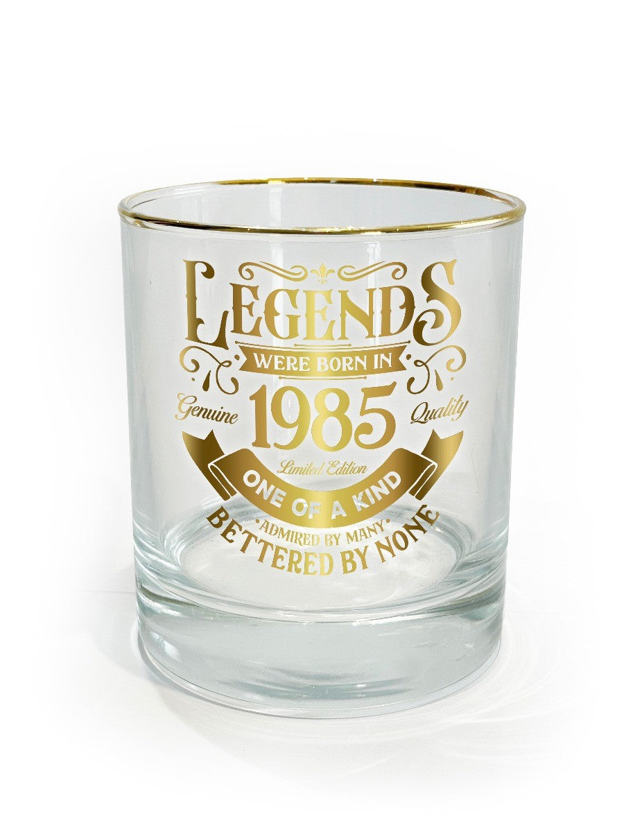 Legend Glass Tumbler 1985