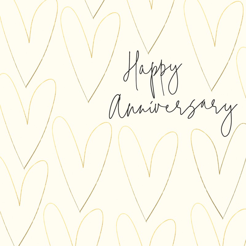 Card - Anniversary - Hearts