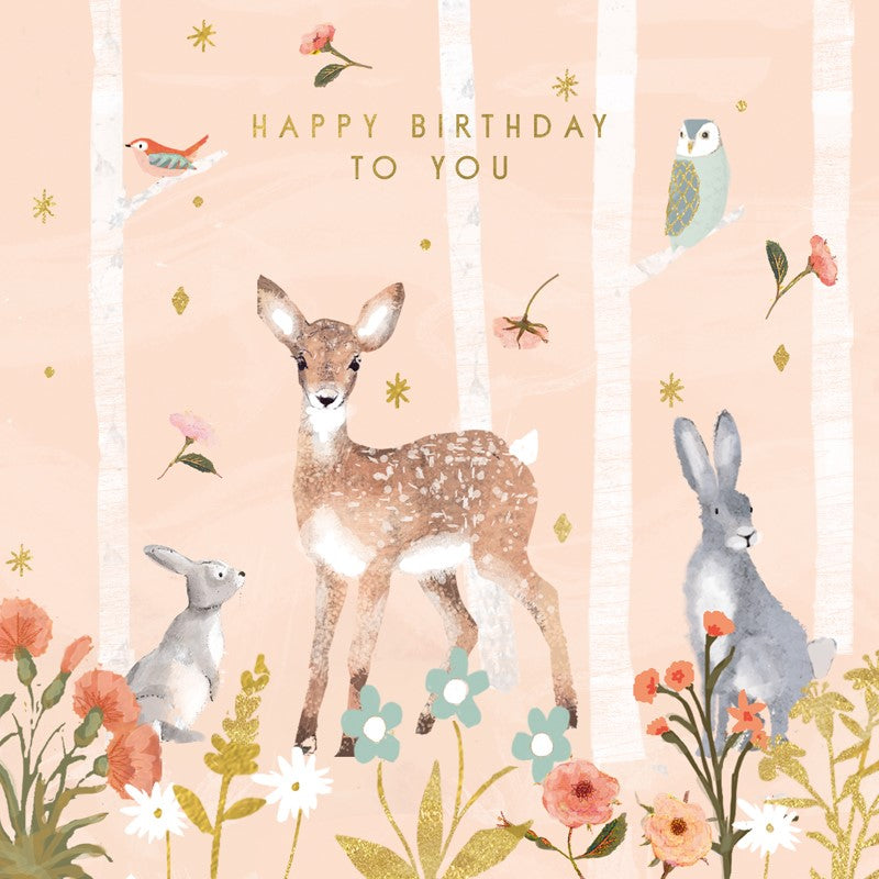 Card - Forest Animals Birthday Card