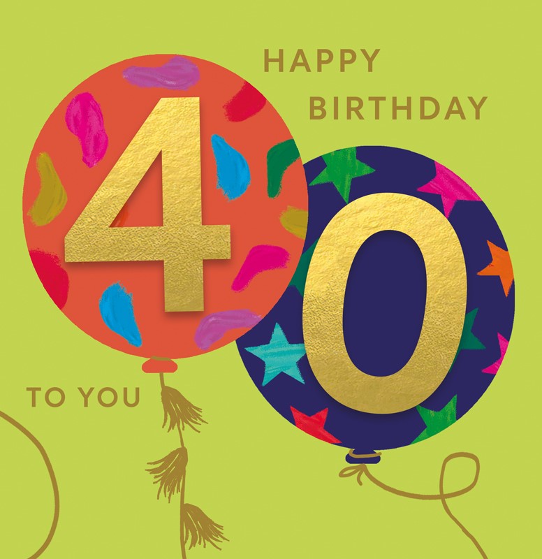 Card - Age Birthday 40th