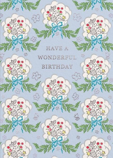 Card - Birthday Posy Blue