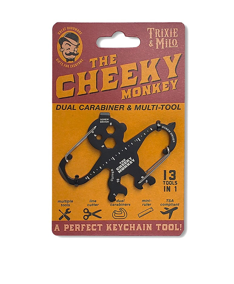 Trixie & Milo The Cheeky Monkey Carabiner & Multi-tool