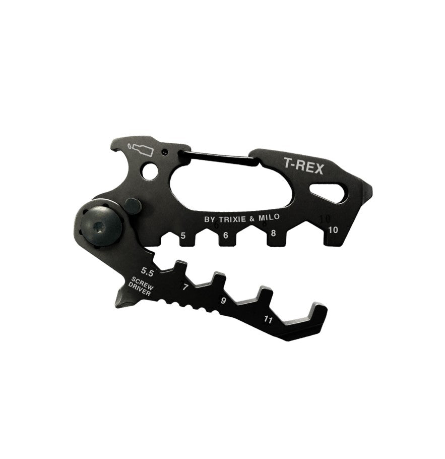Trixie & Milo T-rex-carabiner Multi-tool