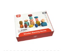 Wooden Stacking Stone Blocks