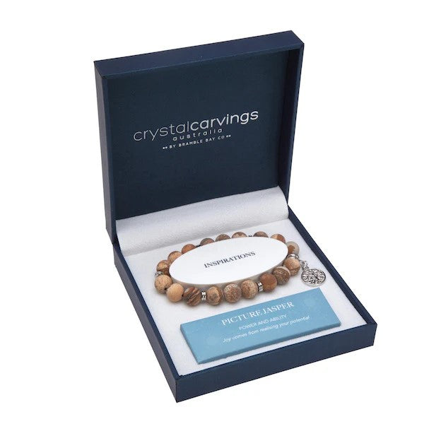 Crystal Carving- Tree Of Life Picture Jasper