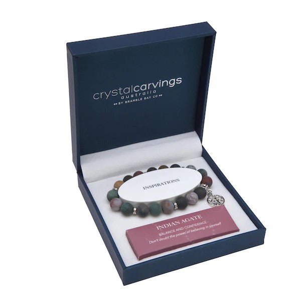 Crystal Carvinig - Tree Of Life Indian Agate