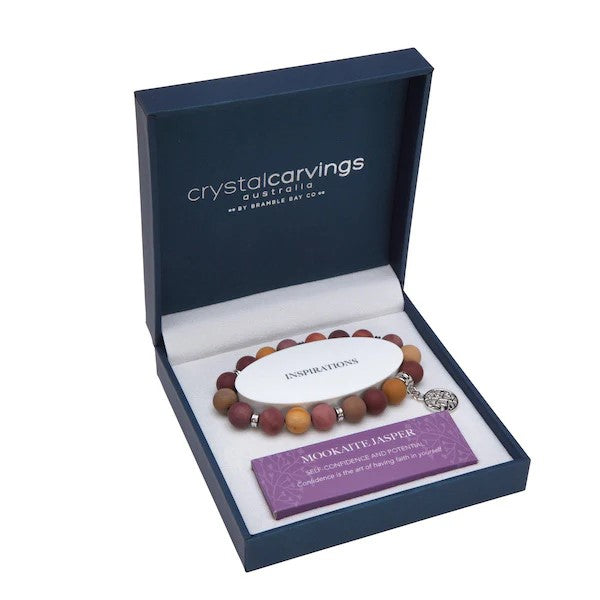 Crystal Carvings - Tree Of Life Mookaite Jasper