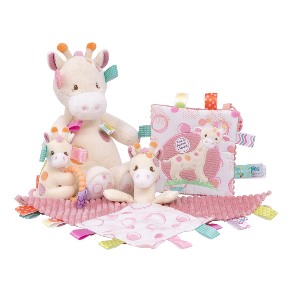 Taggies Tilly Giraffe Soft Blanket, 13 X 13-inches