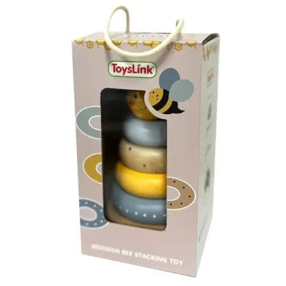 Wooden Bee Stacking Toy