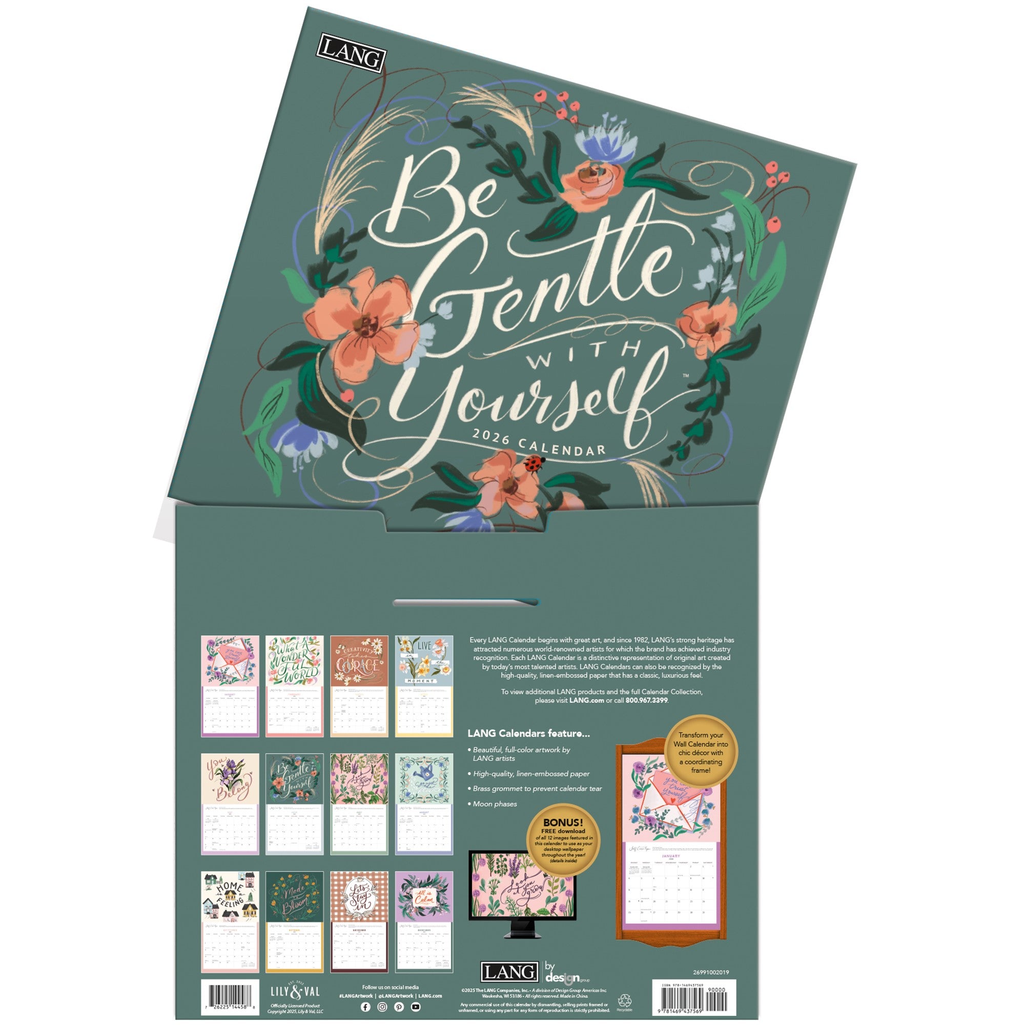 Be Gentle With Yourself Lang Calendar
