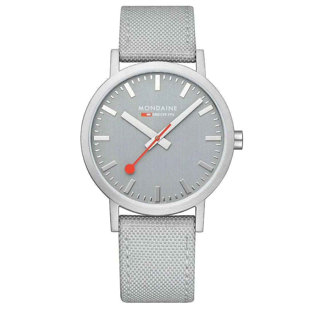 Watch Mondaine Classic Grey Dial Grey Textile