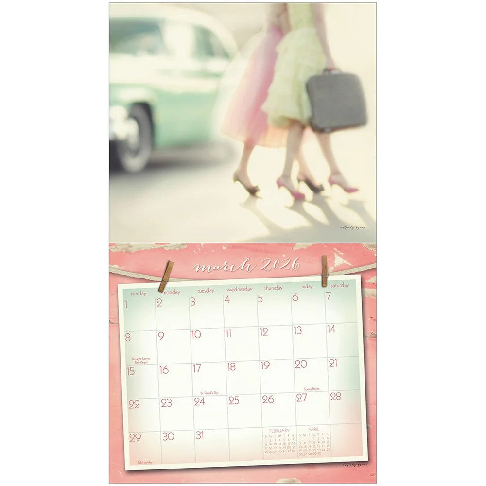 Vintage Pink Calendar