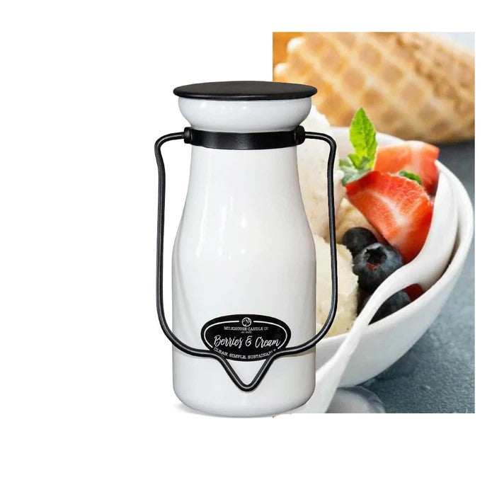 Milkbottle Candle Small - Berries & Cream