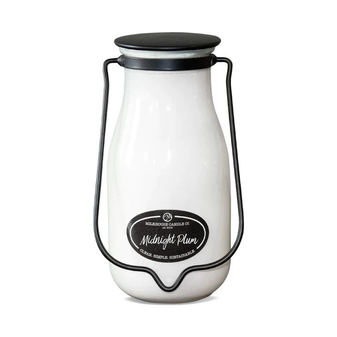 Milkbottle Candle Large - Midnight Plum