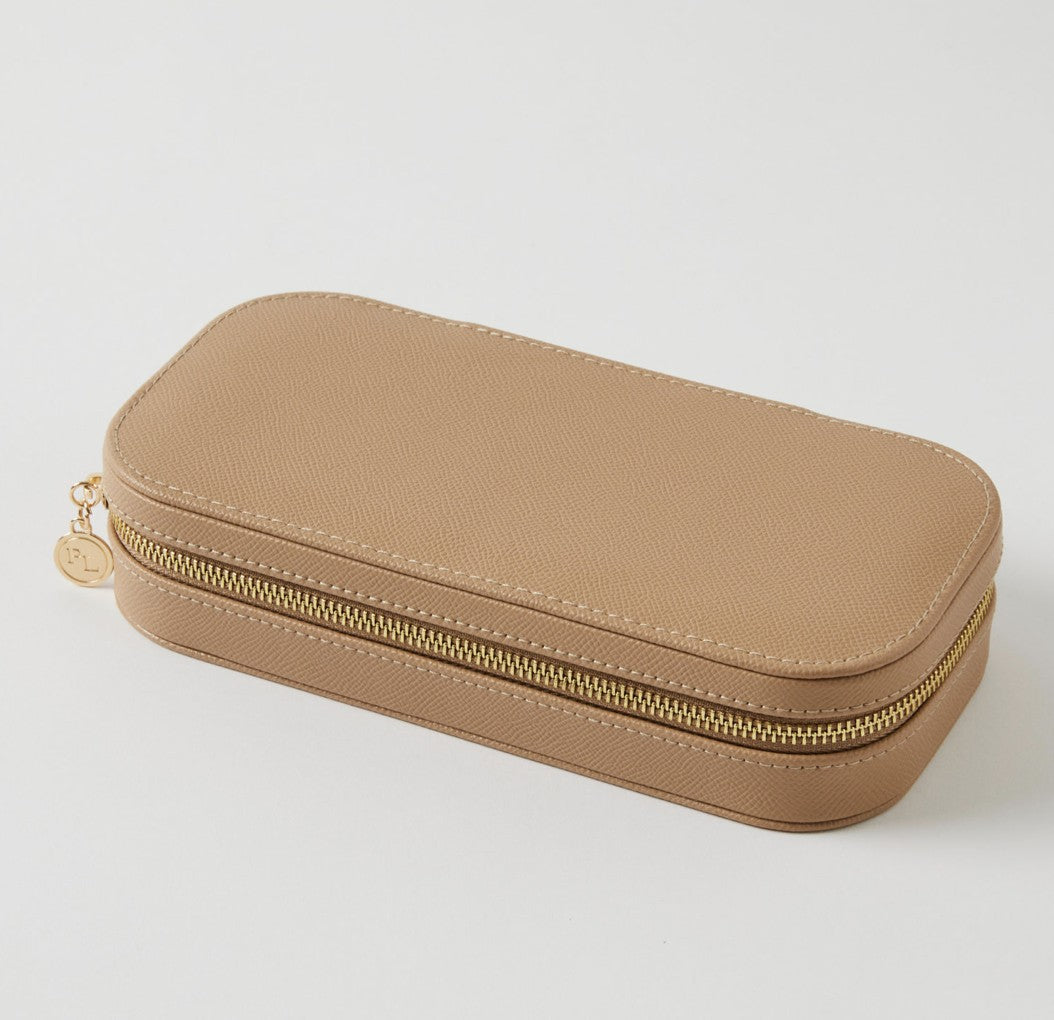 Ambrosia Rectangular Jewellery Case - Nude