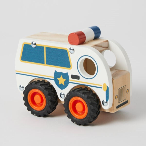 Wooden - Police Car