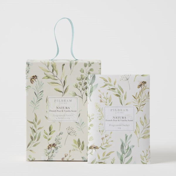 Natura Scented Mini Sachets Set Of 4- French Pear & Vanilla
