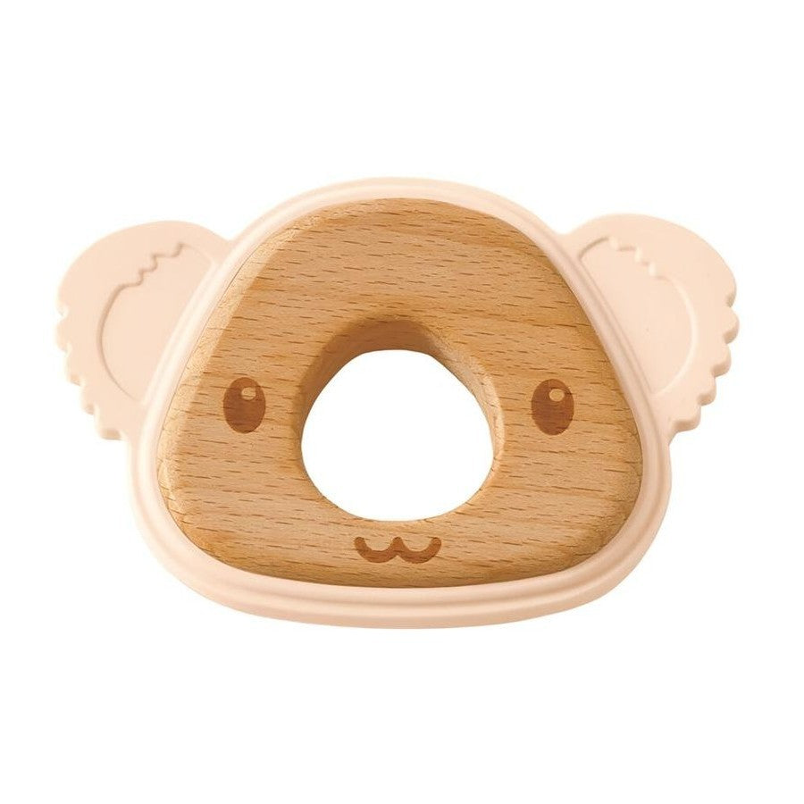 Riley Koala Silicone Teether - Peach