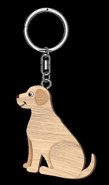 Life Is Better - Labrador Keyring