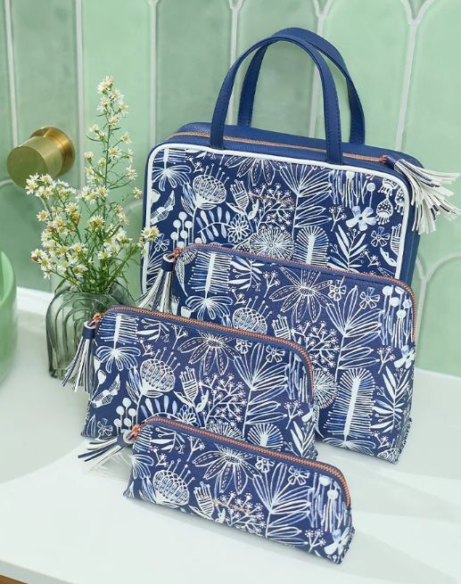 Vanity Bag Navy Natives - Medium