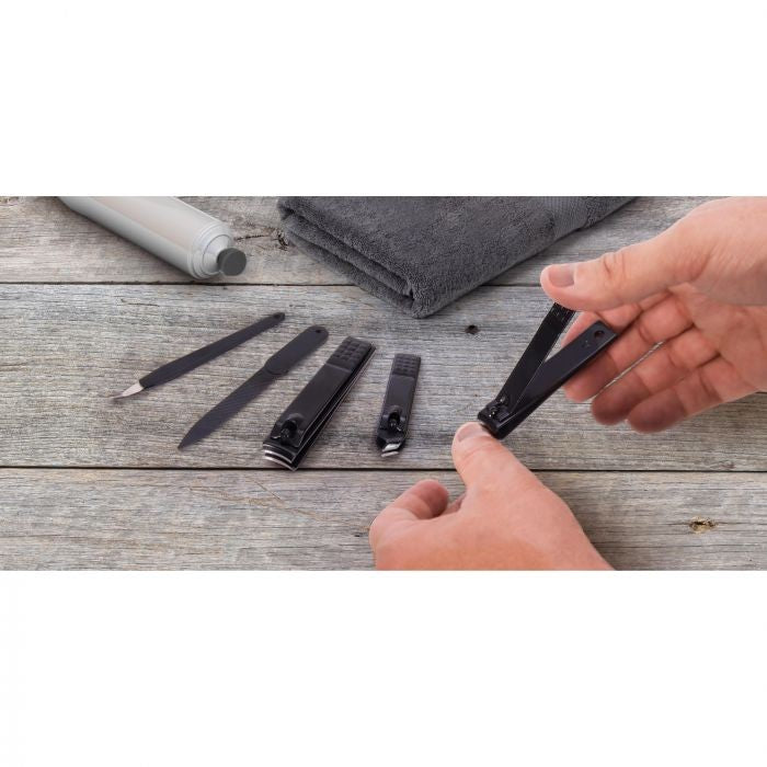 Maverick Black 5pc Manicure Set