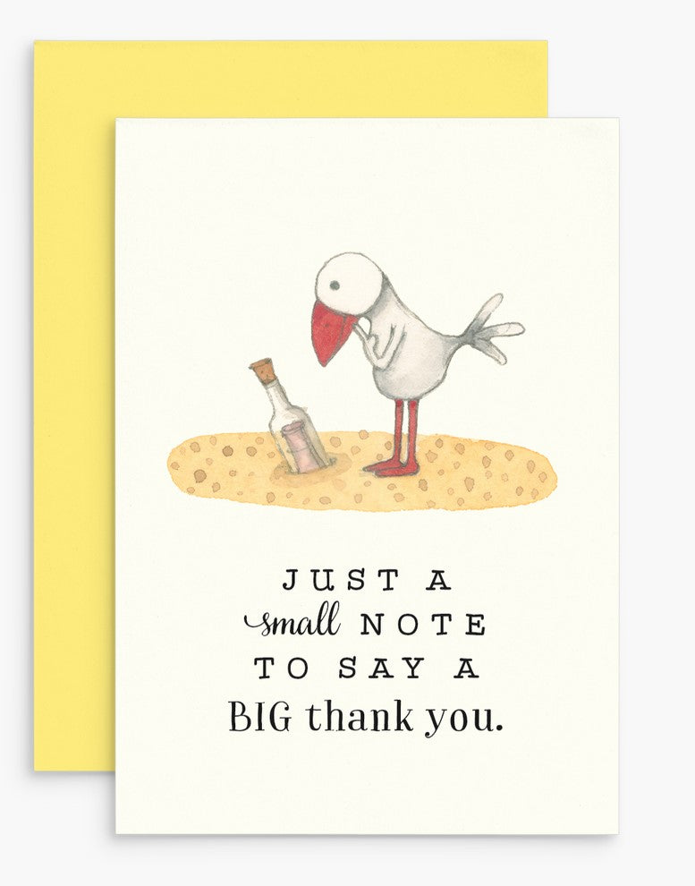 Mini Card - Just A Small Note To Say A Big Thank You (twigseeds)