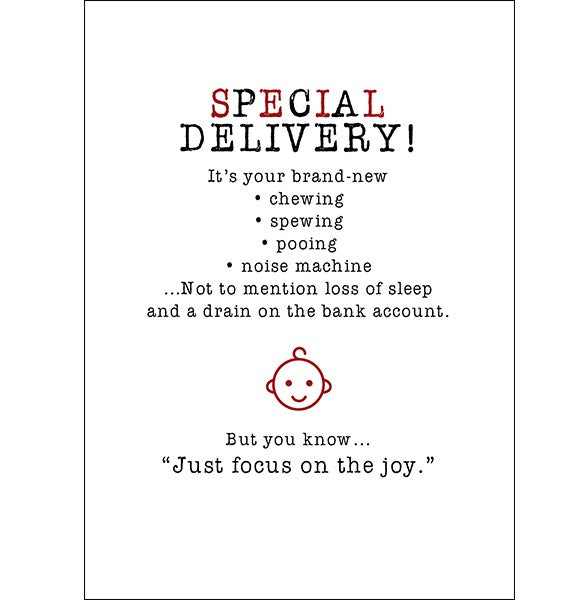 Defamations Card - Special Delivery! It's Your Brand New Chewing