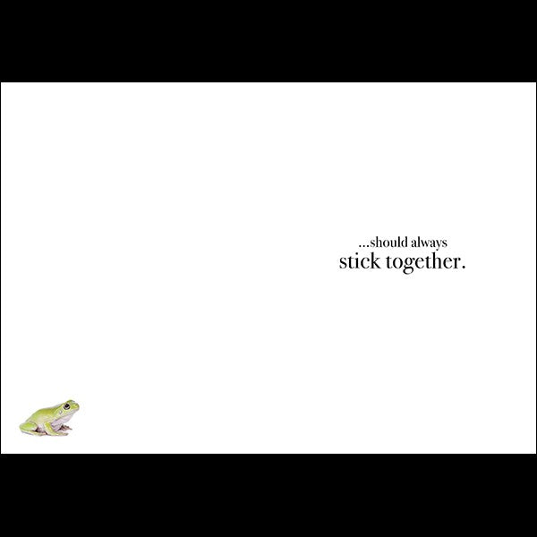 You And Me- Frog Greeting Card